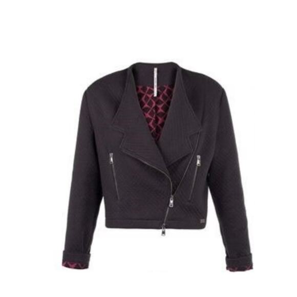 Cop.Copine Pinocchio Quilted Zip Relaxed Biker Soft Core Jacket Medium - Picture 1 of 7